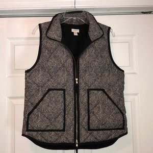 J.Crew Herringbone Quilted Puffer Vest